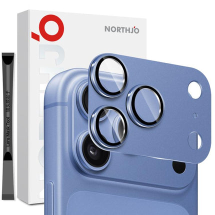 NORTHJO Matte Camera Lens Metal Protector Tempered Glass Rear Lens Film, For iPhone 18 Pro, For iPhone 18 Pro Max