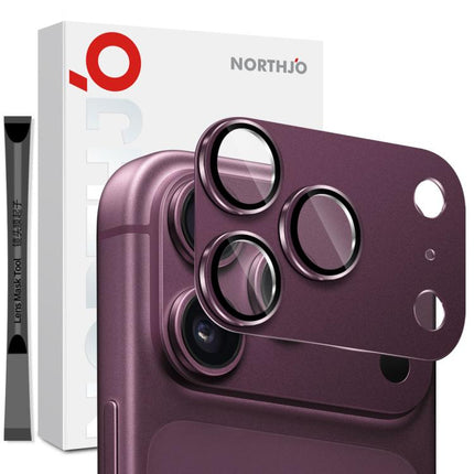 NORTHJO Matte Camera Lens Metal Protector Tempered Glass Rear Lens Film, For iPhone 18 Pro, For iPhone 18 Pro Max