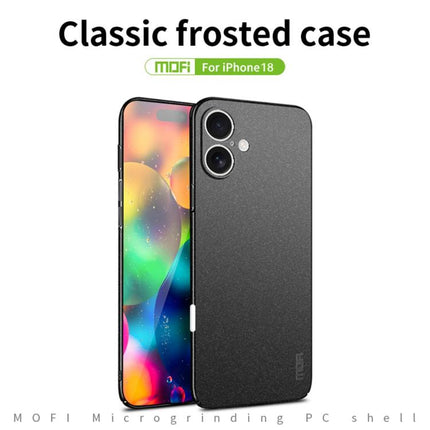 MOFI Fandun Series Frosted PC Ultra-thin All-inclusive Phone Case, For iPhone 18, For iPhone 18 Pro, For iPhone 18 Pro Max