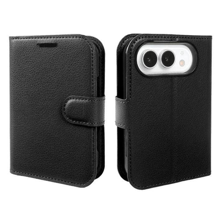 Litchi Texture Horizontal Flip Leather Phone Case with Holder, For iPhone Duo