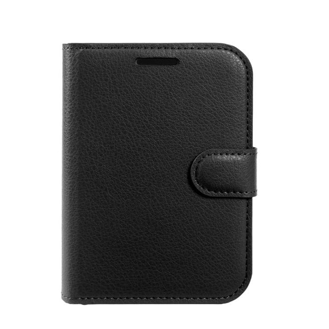 Litchi Texture Horizontal Flip Leather Phone Case with Holder, For iPhone Duo