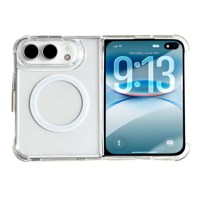 Clear Magnetic Shockproof Phone Case, For iPhone Duo