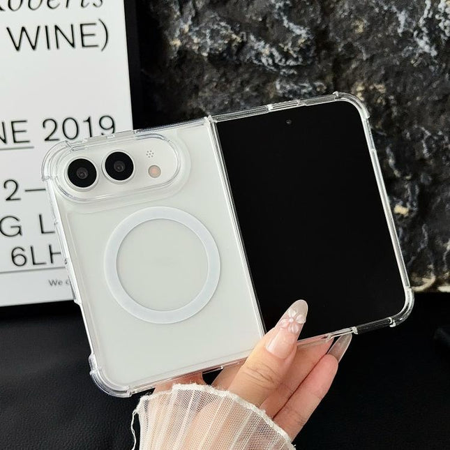 Clear Magnetic Shockproof Phone Case, For iPhone Duo