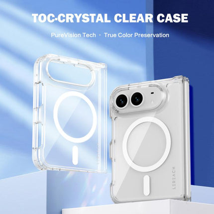 LeReach TOC Clear Series Dual-Composite Armor TPU + Acrylic Shockproof Magnetic Phone Case, For iPhone Duo