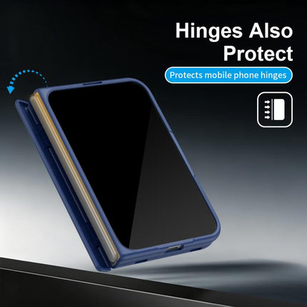 Bazher Shell Film Integrated Holder Shockproof Phone Case, For iPhone Duo
