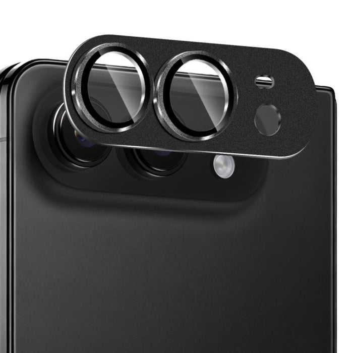 ENKAY Anti-reflection Camera Lens Frosted Armor Aluminium Alloy Tempered Glass Film, For iPhone Duo