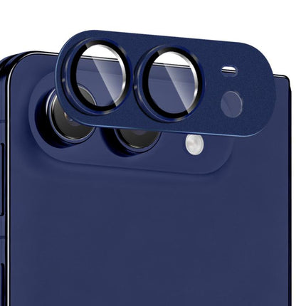ENKAY Anti-reflection Camera Lens Frosted Armor Aluminium Alloy Tempered Glass Film, For iPhone Duo