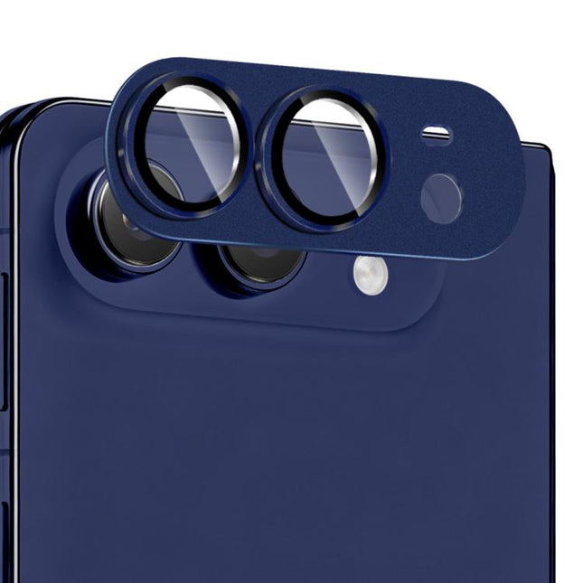 ENKAY Anti-reflection Camera Lens Frosted Armor Aluminium Alloy Tempered Glass Film, For iPhone Duo