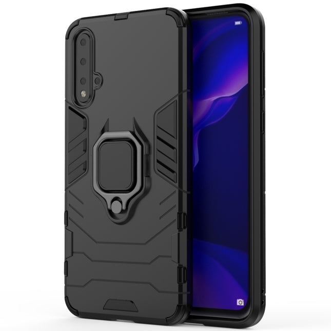 PC + TPU Shockproof Protective Case with Magnetic Ring Holder for Huawei Nova 5 / Nova 5 Pro, For Huawei Nova 5