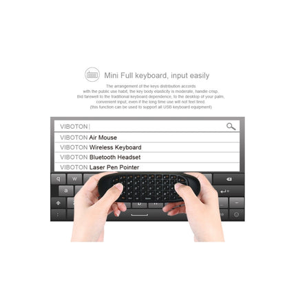 C120 2.4G Mini Keyboard Wireless Remote Mouse with 3-Gyro & 3-Gravity Sensor for PC / HTPC / IPTV / Smart TV and Android TV Box etc