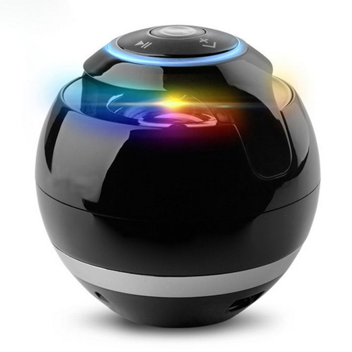 T&amp;G A18 Ball Bluetooth-Lautsprecher mit LED-Licht, tragbarer kabelloser Mini-Lautsprecher, mobile Musik, MP3-Subwoofer, unterstützt TF, SCHWARZ, BLAU, ROSA, WEISS
