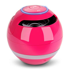 T&G A18 Ball Bluetooth Speaker with LED Light Portable Wireless Mini Speaker Mobile Music MP3 Subwoofer Support TF, BLACK, BLUE, PINK, WHITE