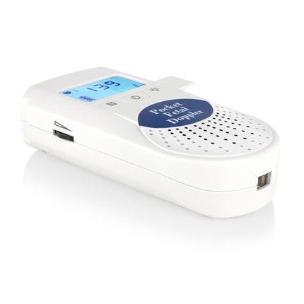 FD-100 Digital Fetal Doppler Ultrasound Sound Baby Heartbeat Detector Monitor LED Digital Prenatal Pocket Fetal Doppler Stethoscope, FD-100   (Blue)