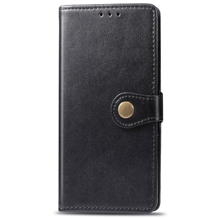 Retro Solid Color Leather Buckle Mobile Phone Protection Leather Case with Photo Frame & Card Slot & Wallet & Bracket Function for Galaxy S10, For Galaxy S10
