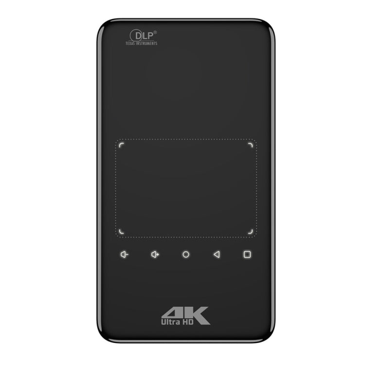 X2 (1+8G) DLP Android 7.1 Smart Mini-Projektor X2 mit verschiebbarer Linsenabdeckung, WLAN-Mini-Projektor (schwarz), 1 GB+8 GB EU-Stecker, 1 GB+8 GB US-Stecker