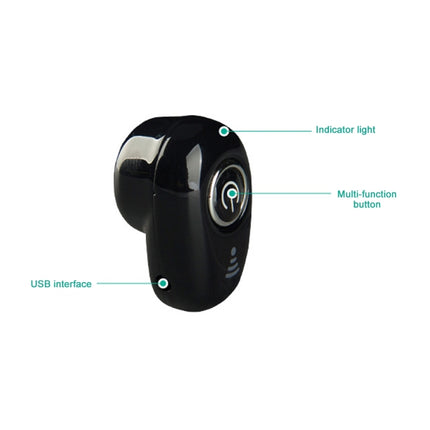 S650 Second Generation Charging Base Mini Bluetooth Earphone Wireless Earbuds Business Invisible Handsfree In-Ear Earphones with Mic