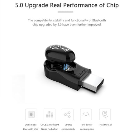 S650 Second Generation Charging Base Mini Bluetooth Earphone Wireless Earbuds Business Invisible Handsfree In-Ear Earphones with Mic