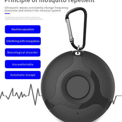 Ultrasonic Mosquito Repellent Electronics Cockroach Spider USB Charging Smart Mosquito Drive, Black, White
