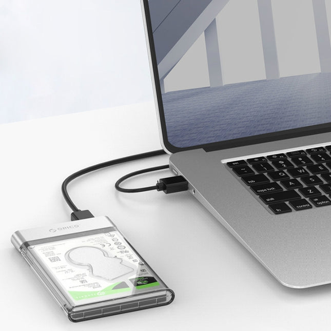 ORICO 2129U3 Transparentes 2,5-Zoll-USB 3.0-Festplattengehäuse, 2129U3