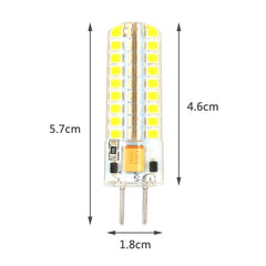 GY6.35 5W SMD2835 72LEDs Dimmable Silicone Corn Bulb for Chandelier Crystal Lamp Lighting Accessories,AC 12V, Warm White, Cool White