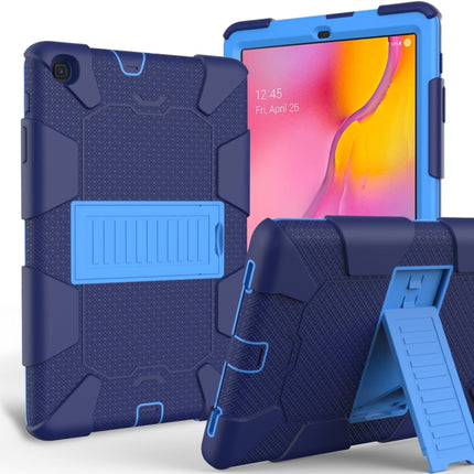 Sockproof Two-Color Silicone Protection Shell For Galaxy Tab A 10.1 (2019) / T510 ,With Holder, For Galaxy Tab A 10.1 (2019)