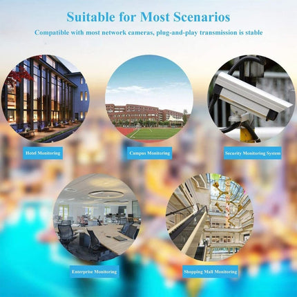 Divisor de alimentación por Ethernet de 48 V de entrada y 12 V de salida Adaptador divisor PoE de 48 V, convierte la cámara IP de 12 V CC en una cámara POE, divisor de alimentación por Ethernet