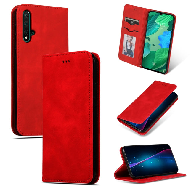 Retro Skin Feel Business Magnetic Horizontal Flip Leather Case for Huawei Nova 5 / Nova 5 Pro, For Huawei Nova 5