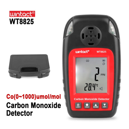 WINTACT WT8825 Carbon Monoxide Detector Independent CO Gas Sensor Warning-up High Sensitive Poisoning Alarm Detector