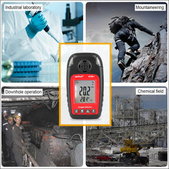 WINTACT WT8821 Oxygen Detector Independent Oxygen Gas Sensor Warning-up High Sensitive Poisoning Alarm Detector, WT8821