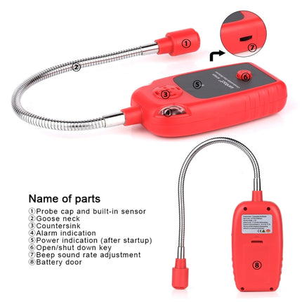 WINTACT WT8820 Combustible Gas Alarm Detector For Home Slight Gas Leakage Flammable Natural Gas Leak Detector Monitor Gas Analyzer