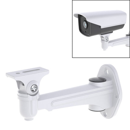 Soporte de montaje en pared para CCTV, soporte de aluminio metálico plateado para interior y exterior para cámara tipo bala, accesorios para cámara IP