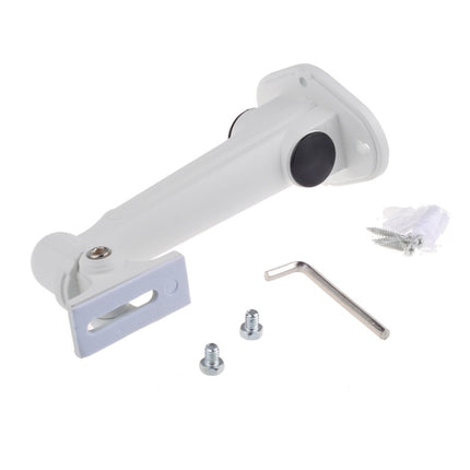 Soporte de montaje en pared para CCTV, soporte de aluminio metálico plateado para interior y exterior para cámara tipo bala, accesorios para cámara IP