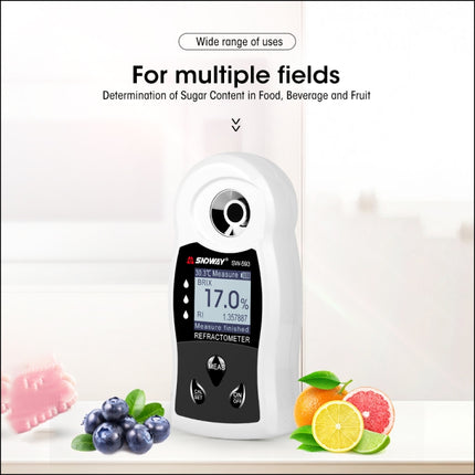 SNDWAY SW-593 Digital Refractometer Sugar Brix Meter Rechargeable Wine Beer Alcohol Drink Fruit Sugar Concentration Meter