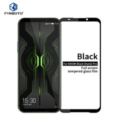 PINWUYO 9H 2.5D Full Screen Tempered Glass Film for  Xiaomi Black shark2 Pro（Black）, For Xiaomi Black Shark 2 Pro