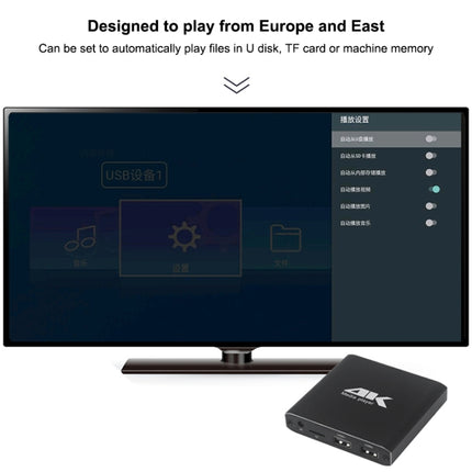 4K HD Player Single AD, US, EU, UK