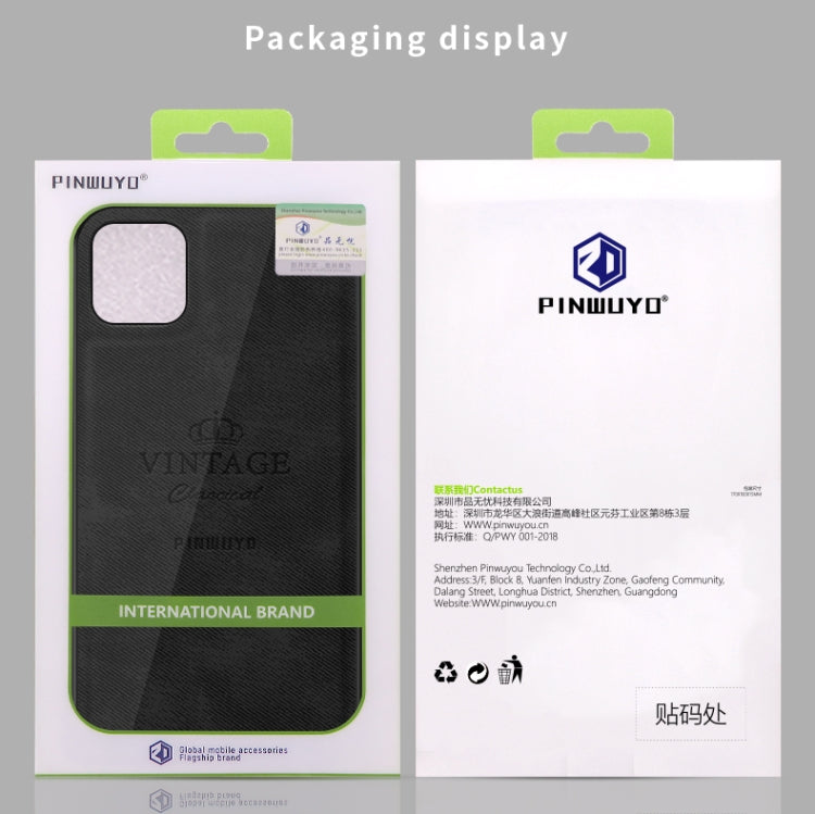 PINWUYO Shockproof Waterproof Full Coverage PC + TPU + Skin Protective Case  for, For iPhone 11 Pro, For iPhone 11 Pro Max, For iPhone 11