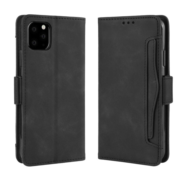 Wallet Style Skin Feel Calf Pattern Leather Case For iPhone XIR 2019 ,with Separate Card Slot, For iPhone 11