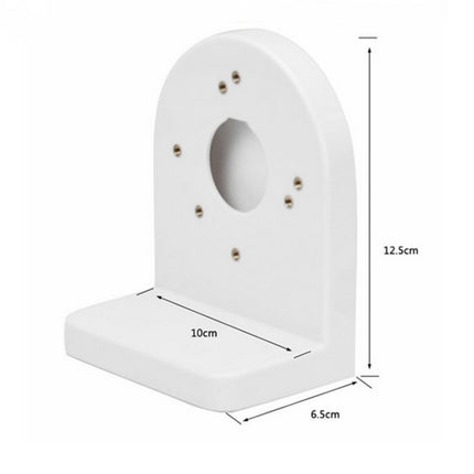 Soporte de pared en ángulo recto de plástico tipo L de 3,5 pulgadas para cámara de seguridad IP tipo domo CCTV