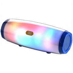 T&amp;G TG165 5W*2 Tragbarer kabelloser Lautsprecher mit tanzendem LED-Blinklicht, MP3, AUX, USB, FM-Radio, Stereo-Subwoofer