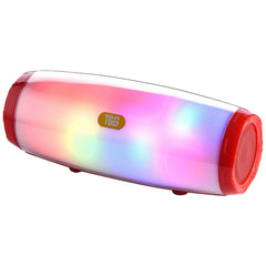 T&amp;G TG165 5W*2 Tragbarer kabelloser Lautsprecher mit tanzendem LED-Blinklicht, MP3, AUX, USB, FM-Radio, Stereo-Subwoofer