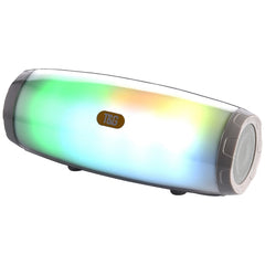 T&amp;G TG165 5W*2 Tragbarer kabelloser Lautsprecher mit tanzendem LED-Blinklicht, MP3, AUX, USB, FM-Radio, Stereo-Subwoofer