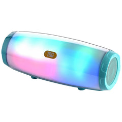 T&amp;G TG165 5W*2 Tragbarer kabelloser Lautsprecher mit tanzendem LED-Blinklicht, MP3, AUX, USB, FM-Radio, Stereo-Subwoofer