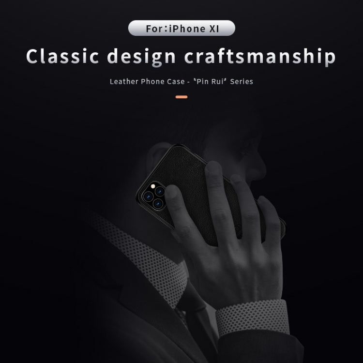 PINWUYO Pin Rui Series Classical Leather, PC + TPU + PU Leather Waterproof And Anti-fall All-inclusive Protective Shell for, iPhone 11 Pro, iPhone 11 Pro Max, iPhone 11