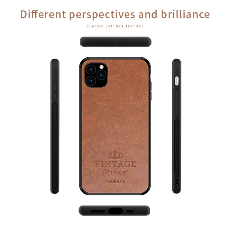 PINWUYO Pin Rui Series Classical Leather, PC + TPU + PU Leather Waterproof And Anti-fall All-inclusive Protective Shell for, iPhone 11 Pro, iPhone 11 Pro Max, iPhone 11