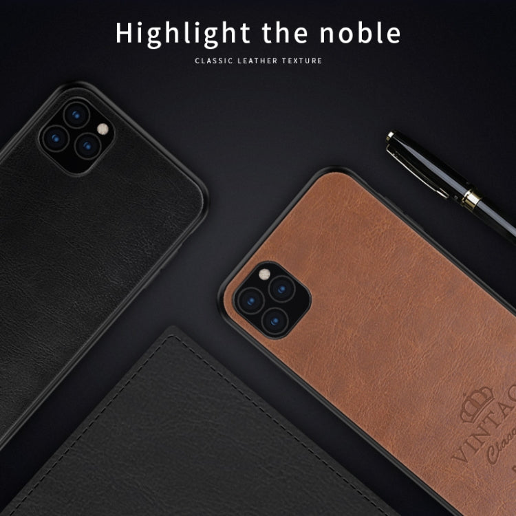 PINWUYO Pin Rui Series Classical Leather, PC + TPU + PU Leather Waterproof And Anti-fall All-inclusive Protective Shell for, iPhone 11 Pro, iPhone 11 Pro Max, iPhone 11