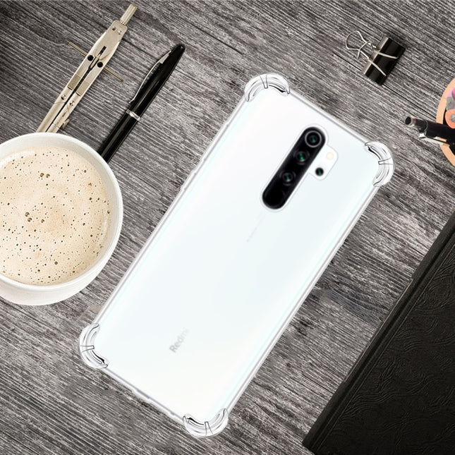 For Xiaomi Redmi Note 8 Pro Four-Corner Anti-Drop Ultra-Thin Transparent TPU Phone Case