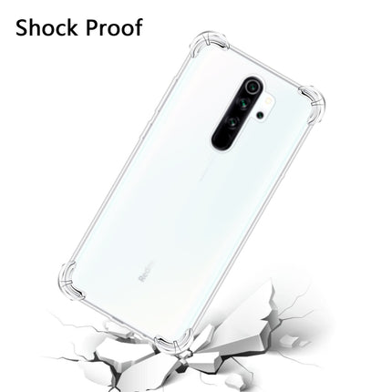 For Xiaomi Redmi Note 8 Pro Four-Corner Anti-Drop Ultra-Thin Transparent TPU Phone Case