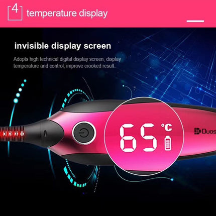 Duosi DY-102 Portable Pen Style Heated Long-Lasting Electric Ironing   Eyelash Curler USB Rechargeable Electric Heated Makeup   Curling Clip