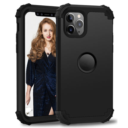 For iPhone 11 Pro Max PC+ Silicone Three-piece Anti-drop Mobile Phone Protection Bback Cover, For iPhone 11 Pro Max