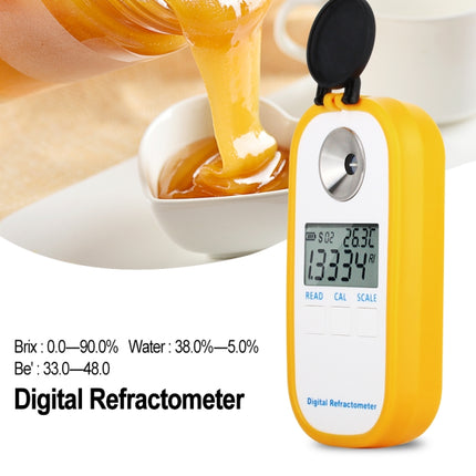 DR301 Digital Honey Refractometer Measuring Sugar Content Meter Range 090 Brix Refractometer Baume Honey Water Concentration Tool